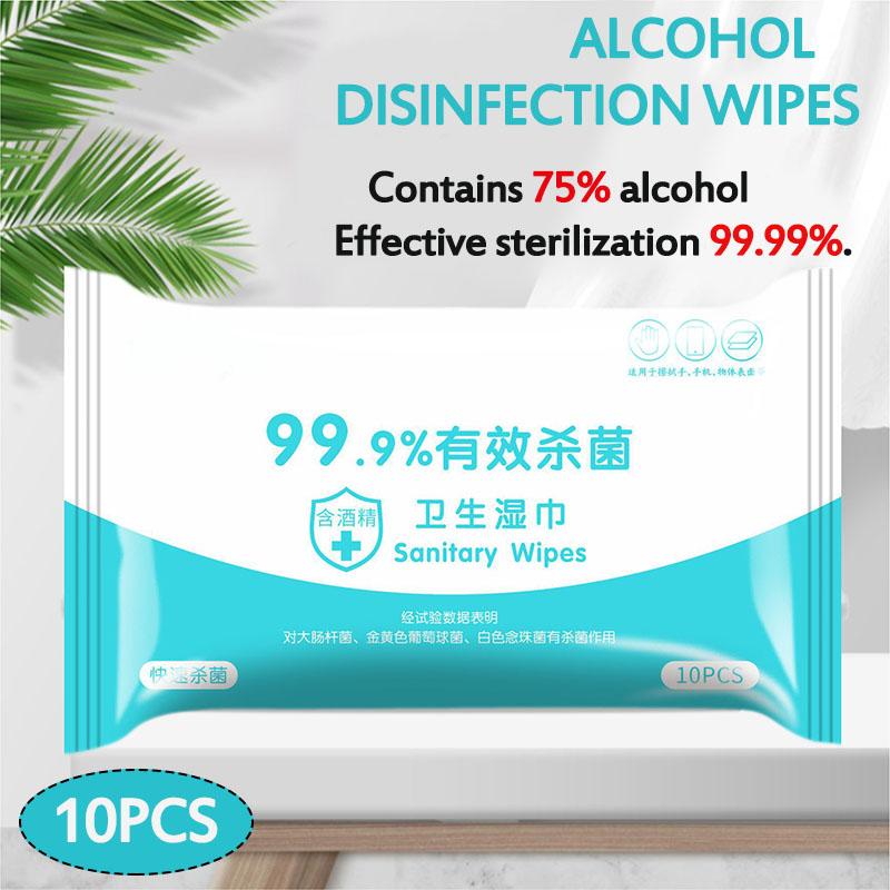 10pcs-Disposable-75-Alcohol-Cleaning-Wet-Wipes-Safety-Pads-Sterilization-Cleanser-Paper-1659938-1